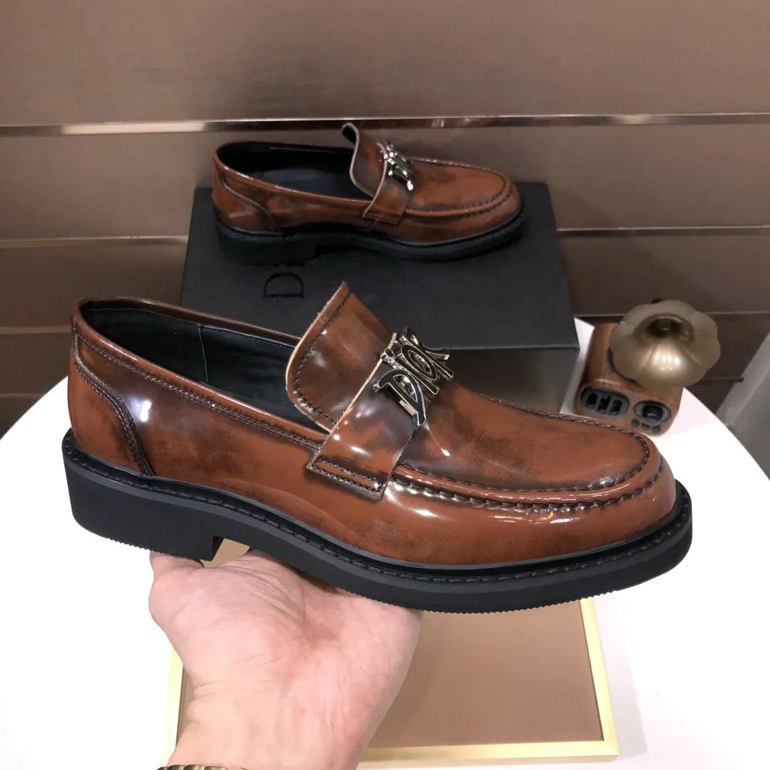Men's shoes 💰680💰[Dior] (water-dyed cowhide lining) Dior original 1:1 high-quality factory, imported original materials, imported version of raw cowhide, water-dyed cowhide lining, original TPU outsole, code number: 38-44